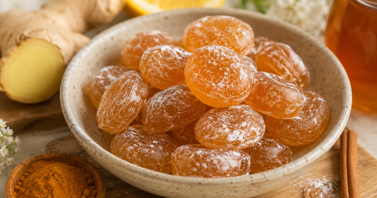 How to Make Homemade Honey & Ginger Cough Drops